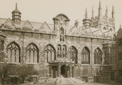 Voorplein, Oriel College, Oxford door English Photographer