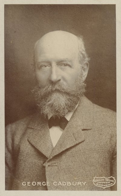 George Cadbury (1839-1922), Engelse chocoladefabrikant en campagnevoerder voor sociale kwesties door English Photographer