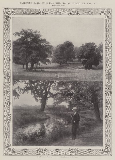 Gladstone Park, in Dollis Hill, wordt geopend op 25 mei door English Photographer
