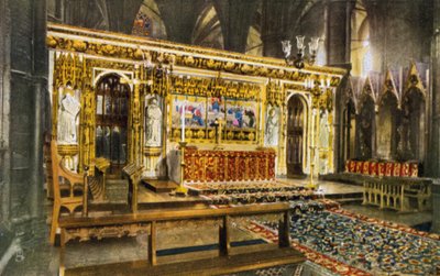 Hoofdaltaar, Westminster Abbey, Londen door English Photographer