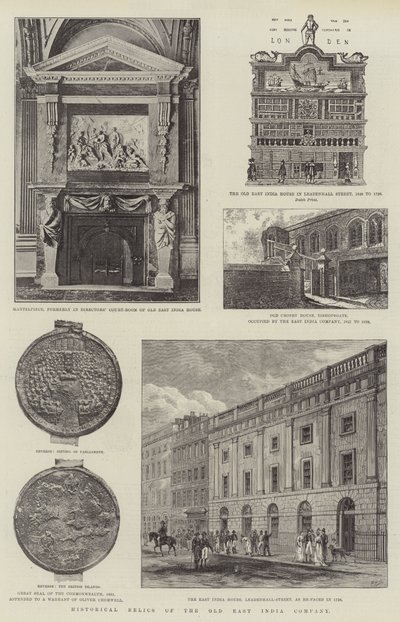 Historische relikwieën van de oude Oost-Indische Compagnie door English Photographer