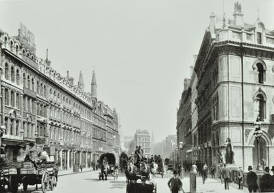 Holborn Viaduct, kijkend naar het oosten, City of London, 1875 door English Photographer