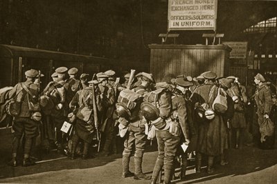 Op weg naar huis, met hun grote taak groots volbracht, 1918-19 door English Photographer