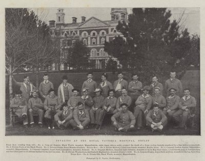 Invaliden in het Royal Victoria Hospital, Netley door English Photographer