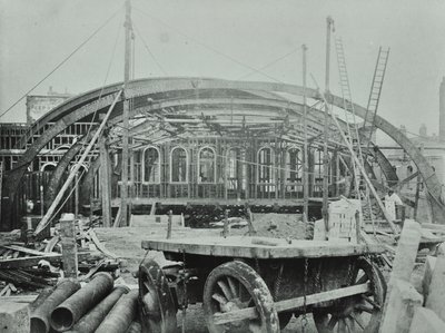 Kings Cross Station: bouwwerkzaamheden in uitvoering, 1862 door English Photographer