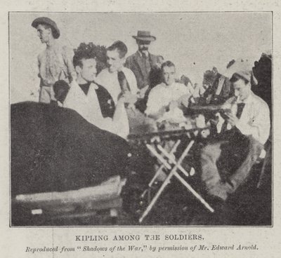 Kipling onder de soldaten door English Photographer