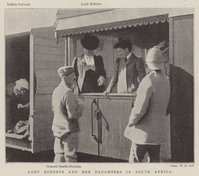 Lady Roberts en haar dochters in Zuid-Afrika door English Photographer