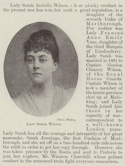 Lady Sarah Wilson door English Photographer