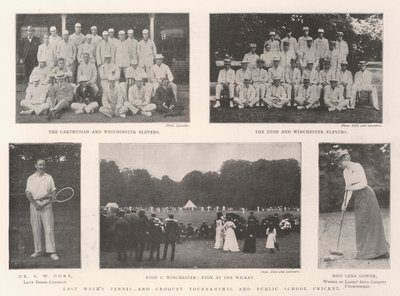 De Tennis- en Croquettoernooien van Vorige Week en Cricket van de Openbare School door English Photographer