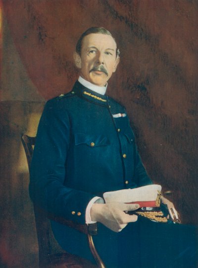 Luitenant-generaal Sir H. E. Colvile, bevelhebber van de 9e divisie van de Zuid-Afrikaanse veldmacht door English Photographer