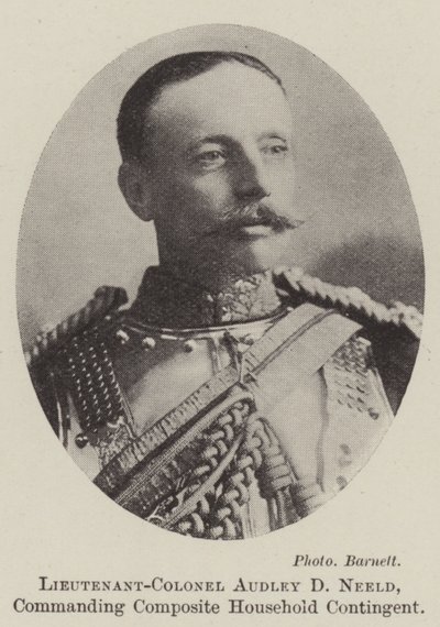 Luitenant-Kolonel Audley D. Neeld, bevelhebber van het Samengestelde Huishoudelijke Contingent door English Photographer