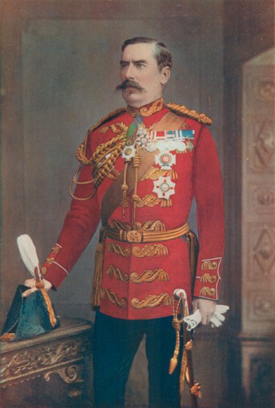 Luitenant-generaal Sir Baker Creed Russel, Commandant van het Zuidelijke District door English Photographer
