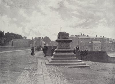 Limerick, De Verdragsteen, Thomondbrug en Kasteel door English Photographer