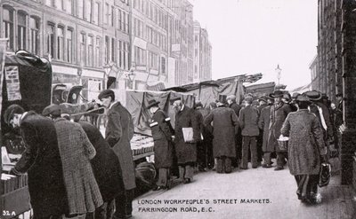 Straatmarkten van Londense arbeiders door English Photographer