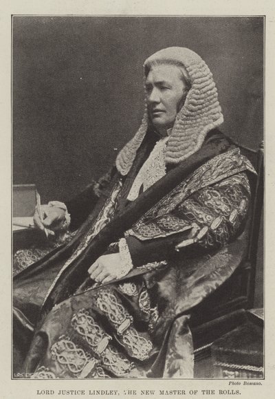 Lord Justice Lindley, de nieuwe Master of the Rolls door English Photographer