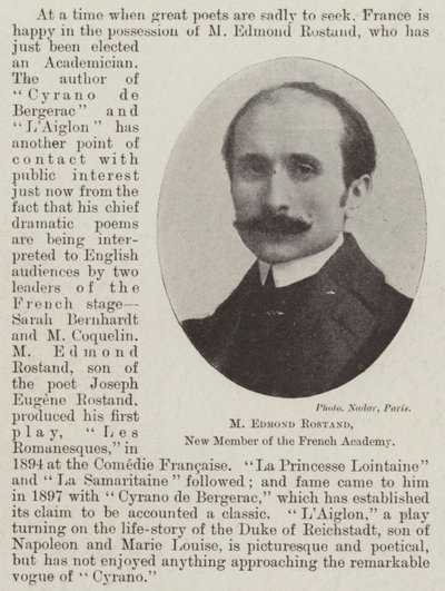 M Edmond Rostand, Nieuw Lid van de Franse Academie door English Photographer