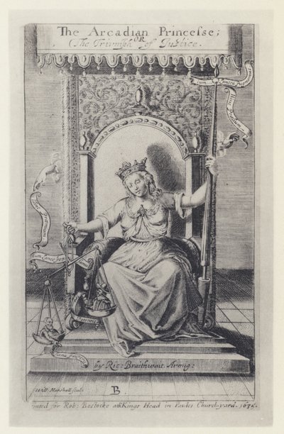 M Silesio, De Arcadische Prinses, Tr R Brathwait, T Harper voor Bostocke 1635 door English Photographer