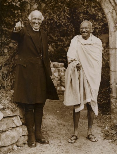 Mahatma Gandhi, Indiase leider van de onafhankelijkheidsbeweging van de Britse overheersing door English Photographer