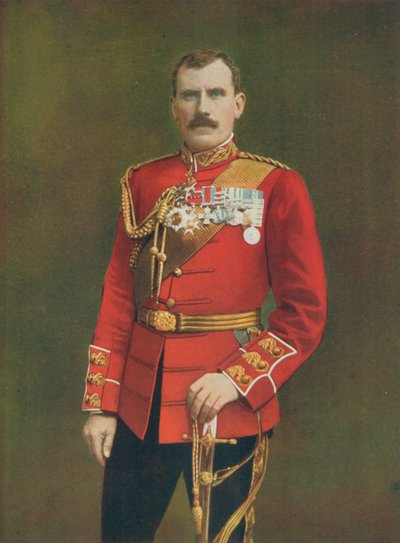 Maj.-Generaal Hector A. MacDonald. Bevelhebber van de 3e (Highland) Brigade met Lord Methuen door English Photographer