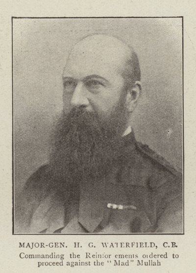 Luitenant-generaal H G Waterfield, CB door English Photographer
