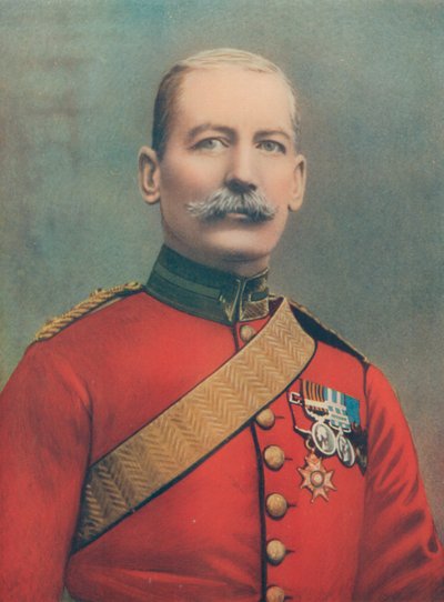 Generaal-majoor J. B. B. Dickson. Commandant van de Vierde Cavaleriebrigade, Zuid-Afrikaanse Veldmacht door English Photographer