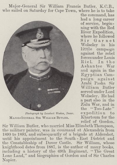 Generaal-majoor Sir William Butler door English Photographer