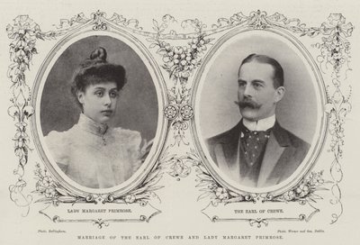 Huwelijk van de Graaf van Crewe en Lady Margaret Primrose door English Photographer