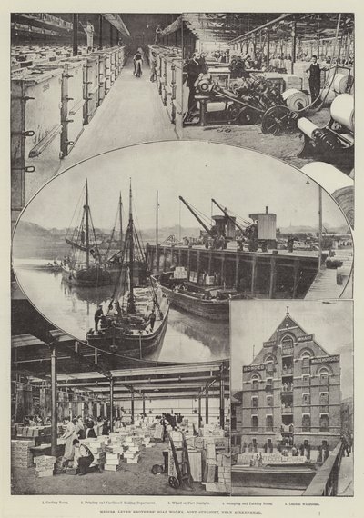 Lever Brothers zeepfabrieken, Port Sunlight, nabij Birkenhead door English Photographer