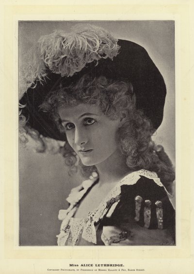 Miss Alice Lethbridge door English Photographer