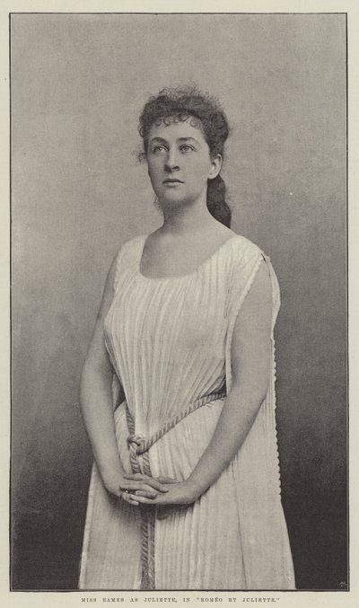 Miss Eames als Juliette, in Romeo et Juliette door English Photographer