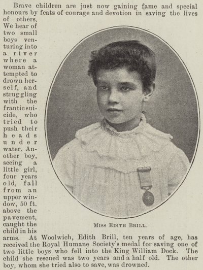 Miss Edith Brill door English Photographer