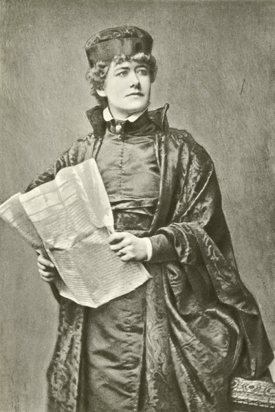 Miss Ellen Terry als Portia (gravure) door English Photographer