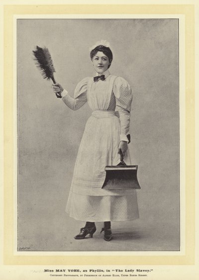 Miss May Yohe als Phyllis in The Lady Slavey door English Photographer