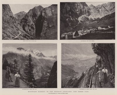 Berglandschap in het Berner Oberland, de Gemini-pas door English Photographer