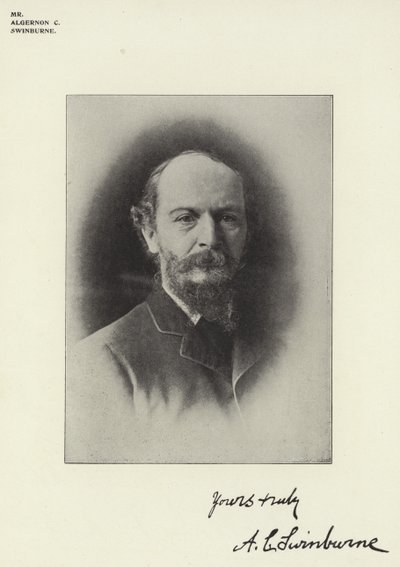 Mr Algernon C Swinburne door English Photographer