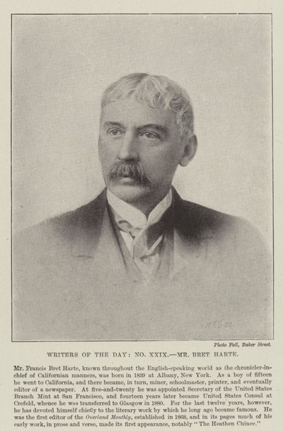 Mr Bret Harte door English Photographer