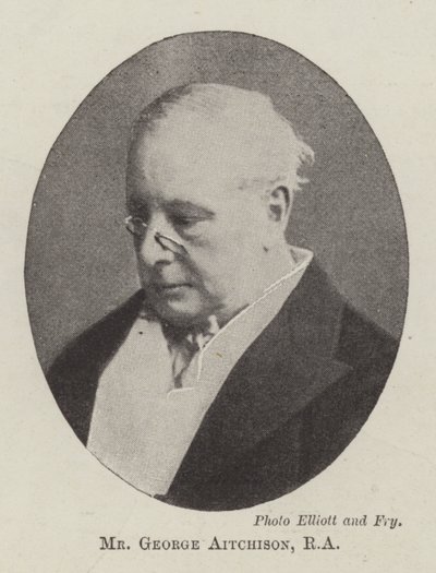De heer George Aitchison, RA door English Photographer