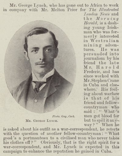 Meneer George Lynch door English Photographer