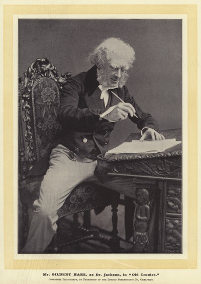 Mr Gilbert Hare als Dr Jackson in Old Cronies door English Photographer