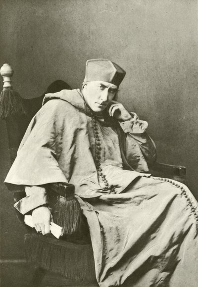 Mr Henry Irving als Kardinaal Wolsey (gravure) door English Photographer