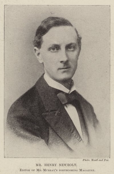 Mr. Henry Newbolt, redacteur van het aanstaande tijdschrift van Mr. Murray door English Photographer
