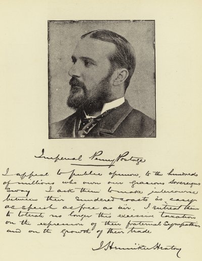 De Heer J Henniker Heaton, MP, Penny-Postmeester-Generaal van het Rijk door English Photographer