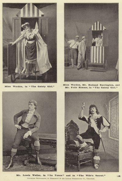 Mr Lewis Waller in La Tosca en in The Wife