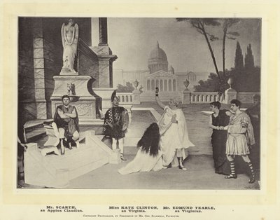 Mr Scarth, als Appius Claudius. Miss Kate Clinton, als Virginia. Mr Edmund Tearle, als Virginius door English Photographer