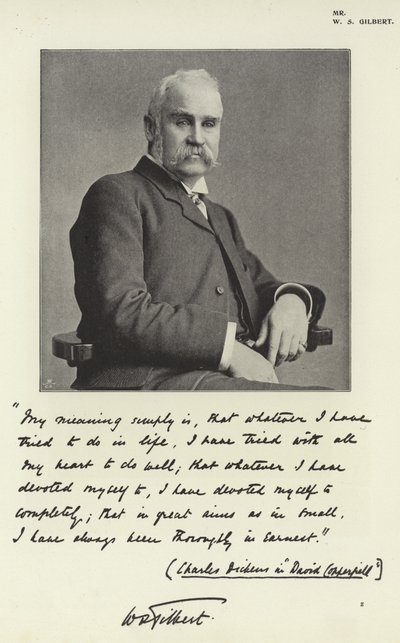 Mr W S Gilbert door English Photographer