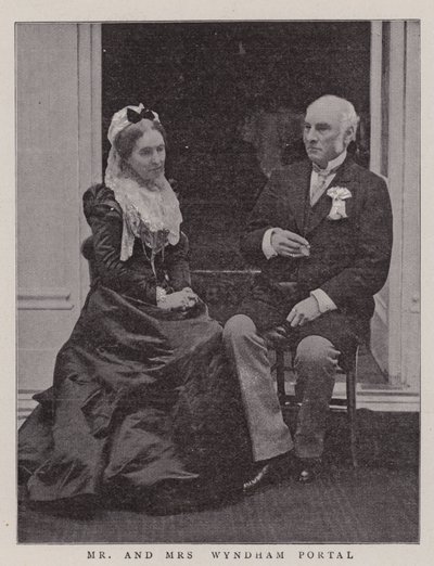 De heer en mevrouw Wyndham Portal door English Photographer