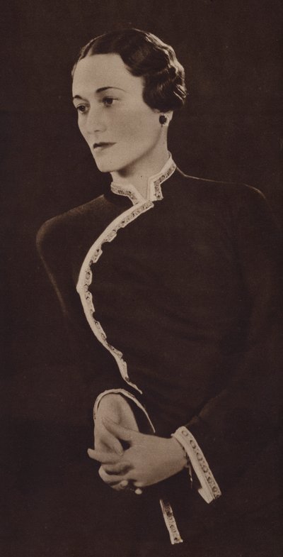 Mevrouw Simpson, toekomstige hertogin van Windsor door English Photographer