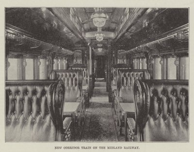 Nieuwe gangtrein op de Midland Railway door English Photographer