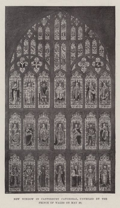 Nieuw Raam in Canterbury Kathedraal, onthuld door de Prins van Wales op 29 Mei door English Photographer