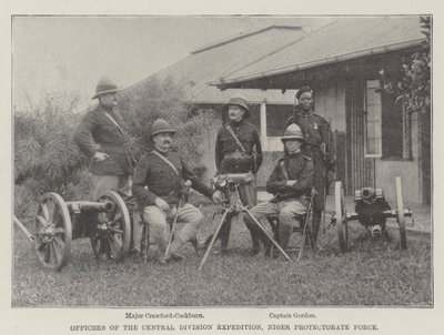 Officieren van de Central Division Expedition, Niger Protectorate Force door English Photographer